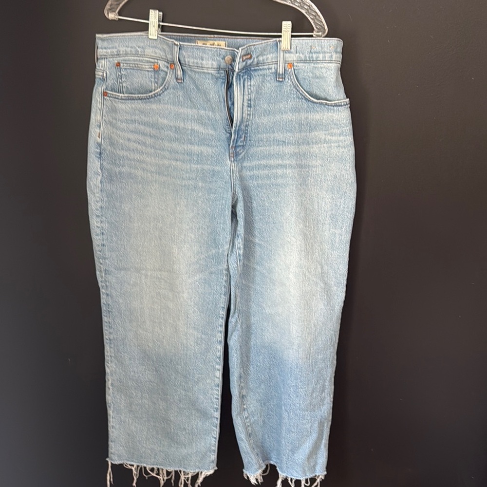 Madewell the perfect vintage wide leg crop jean in altoona